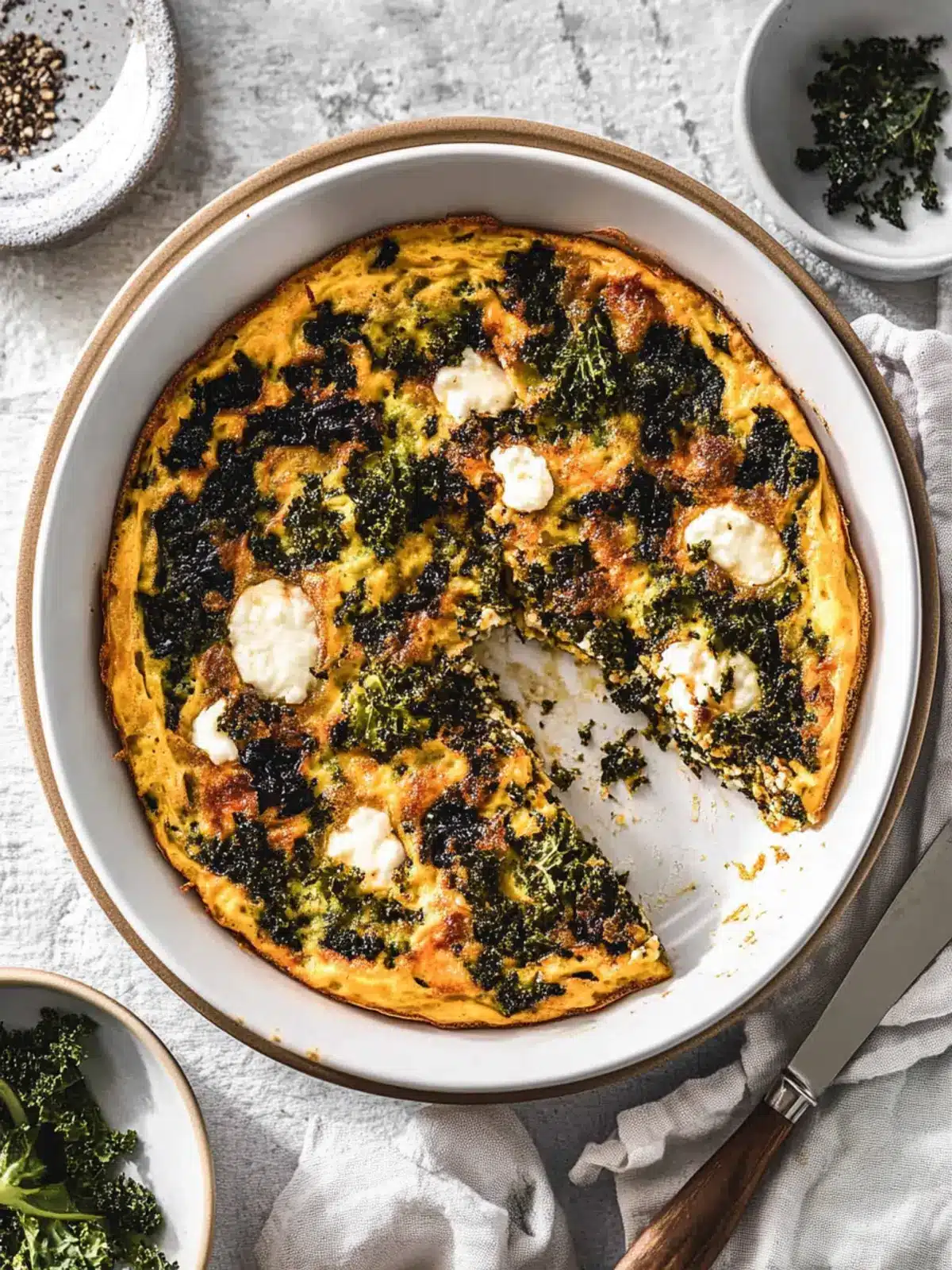 Savory Kale Frittata with Goat Cheese for Your Brunch Bliss 2 Kale Frittata with Goat Cheese