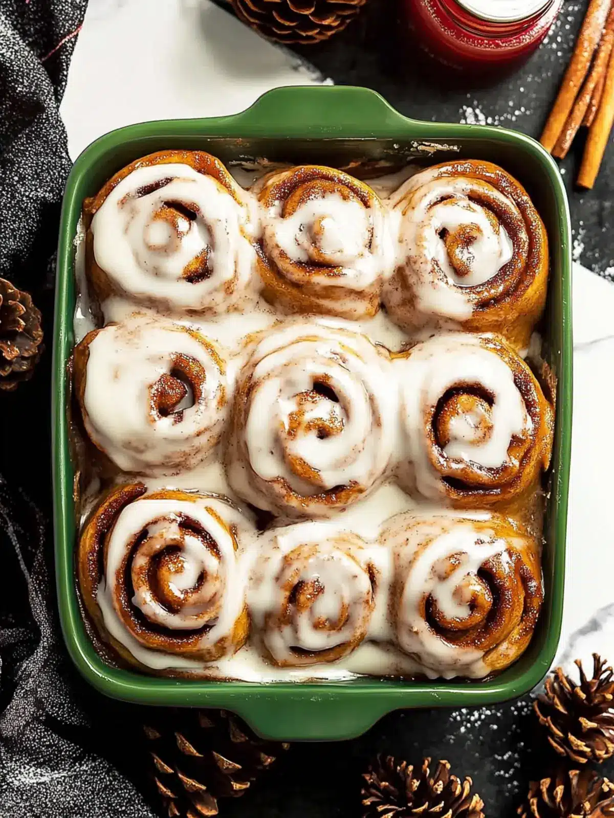 Frosted Gingerbread Cinnamon Rolls: A Cozy Flavor Adventure 3 Frosted Gingerbread Cinnamon Rolls