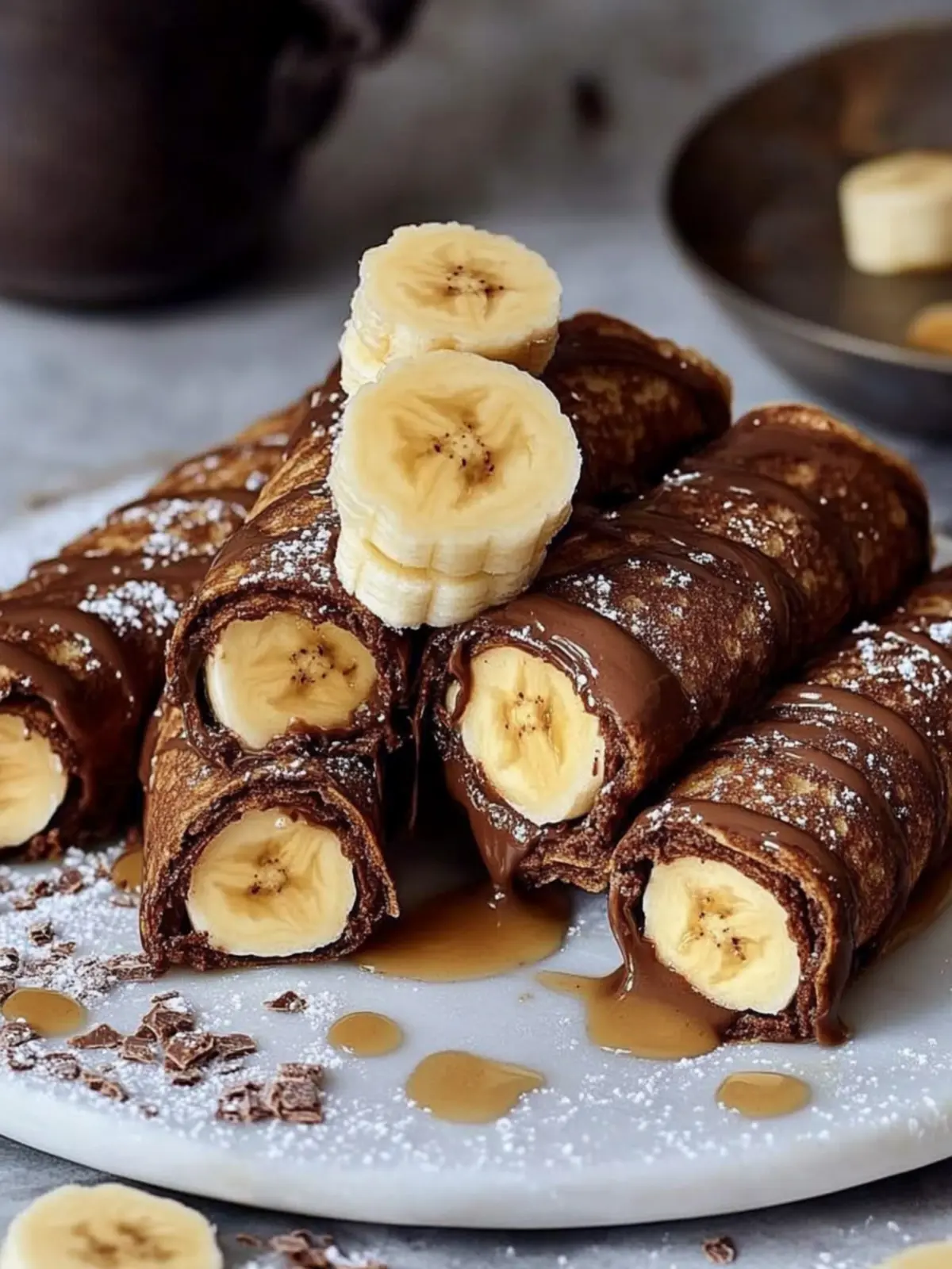 Delicious Chocolate Crepes With Banana for Sweet Moments 2 Chocolate Crepes With Banana