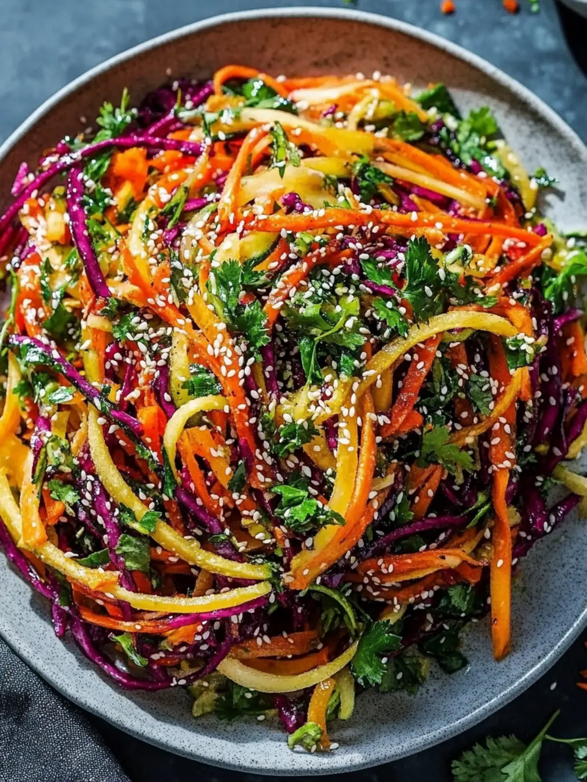 Shaved Rainbow Carrot Sesame Salad That Brightens Your Day 3 Shaved Rainbow Carrot Sesame Salad