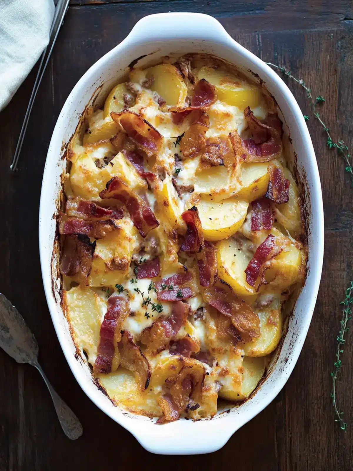 Comforting French Bacon, Potato, and Reblochon Casserole 2 French Bacon, Potato, and Reblochon Casserole