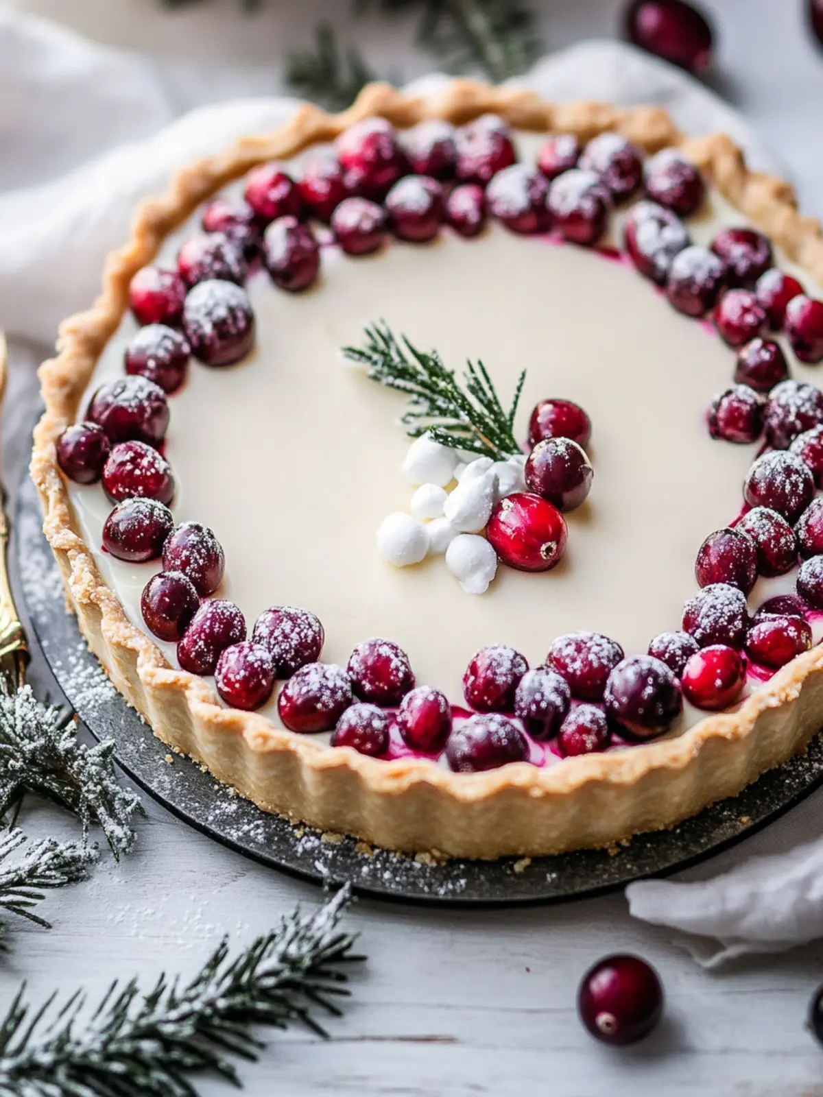 Irresistible White Chocolate Cranberry Tart You Can Make Today 5 White Chocolate Cranberry Tart