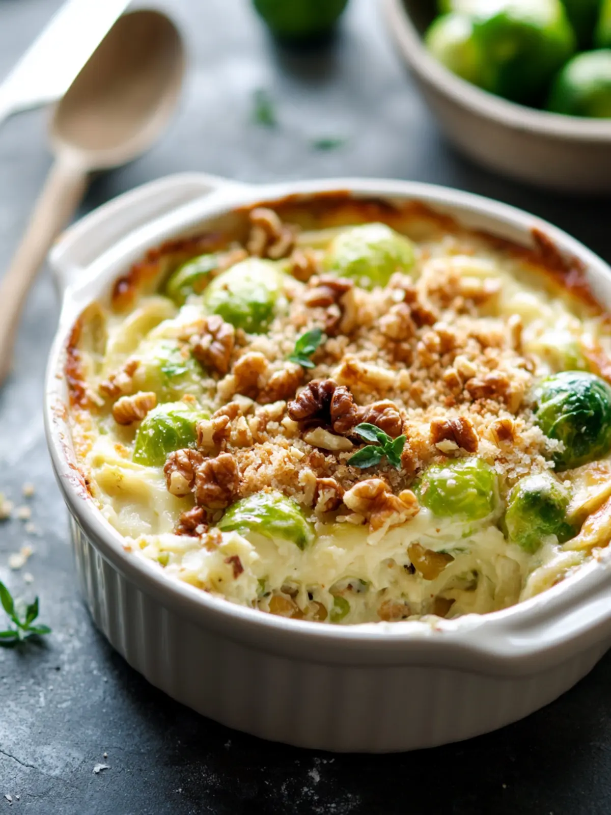 Creamy Brussels Sprout Gratin with Walnuts for Ultimate Comfort 5 Creamy brussels sprout gratin with walnuts