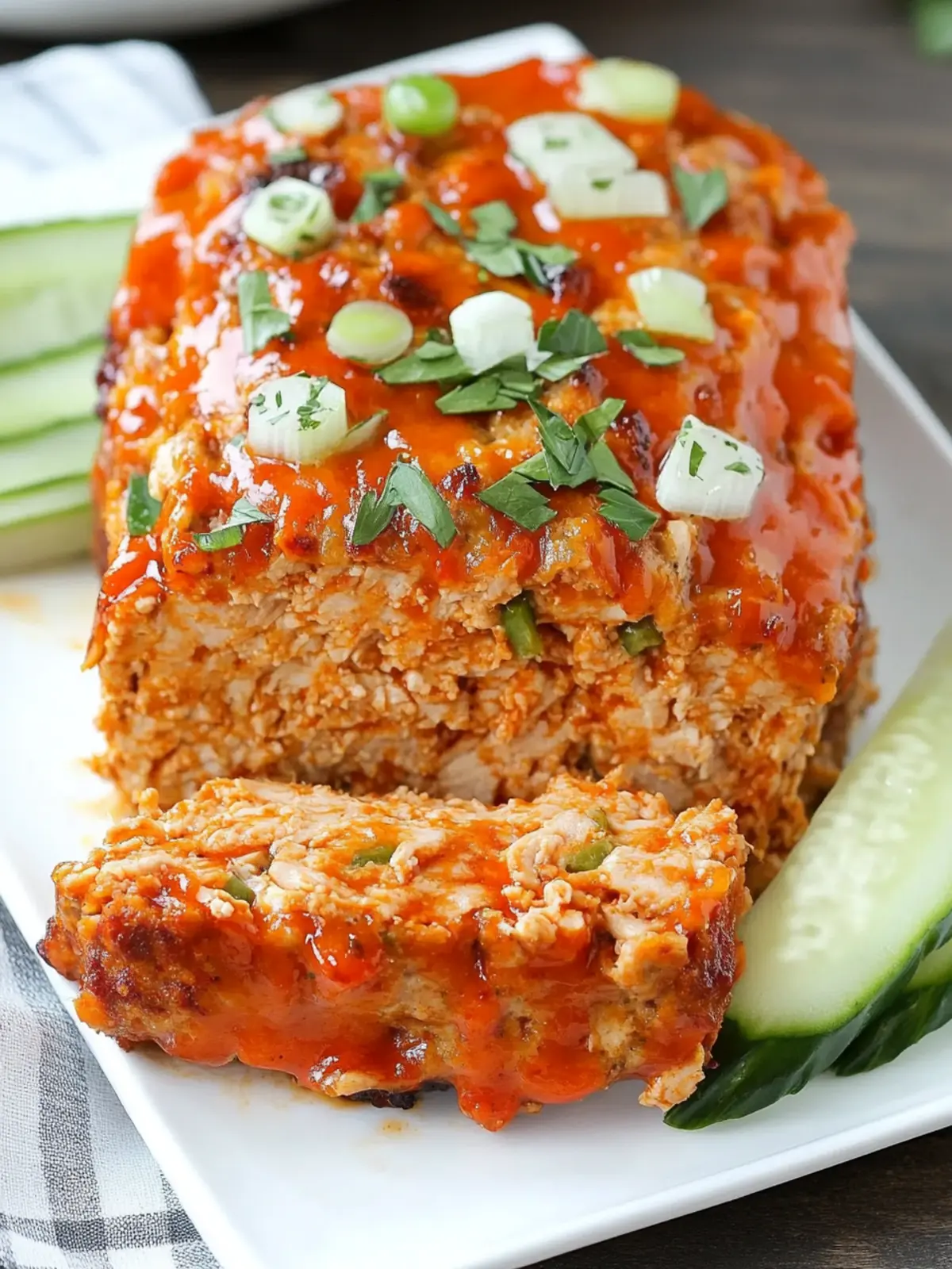 Savory Buffalo Chicken Meatloaf: A Flavorful Twist on Comfort 3 Buffalo Chicken Meatloaf