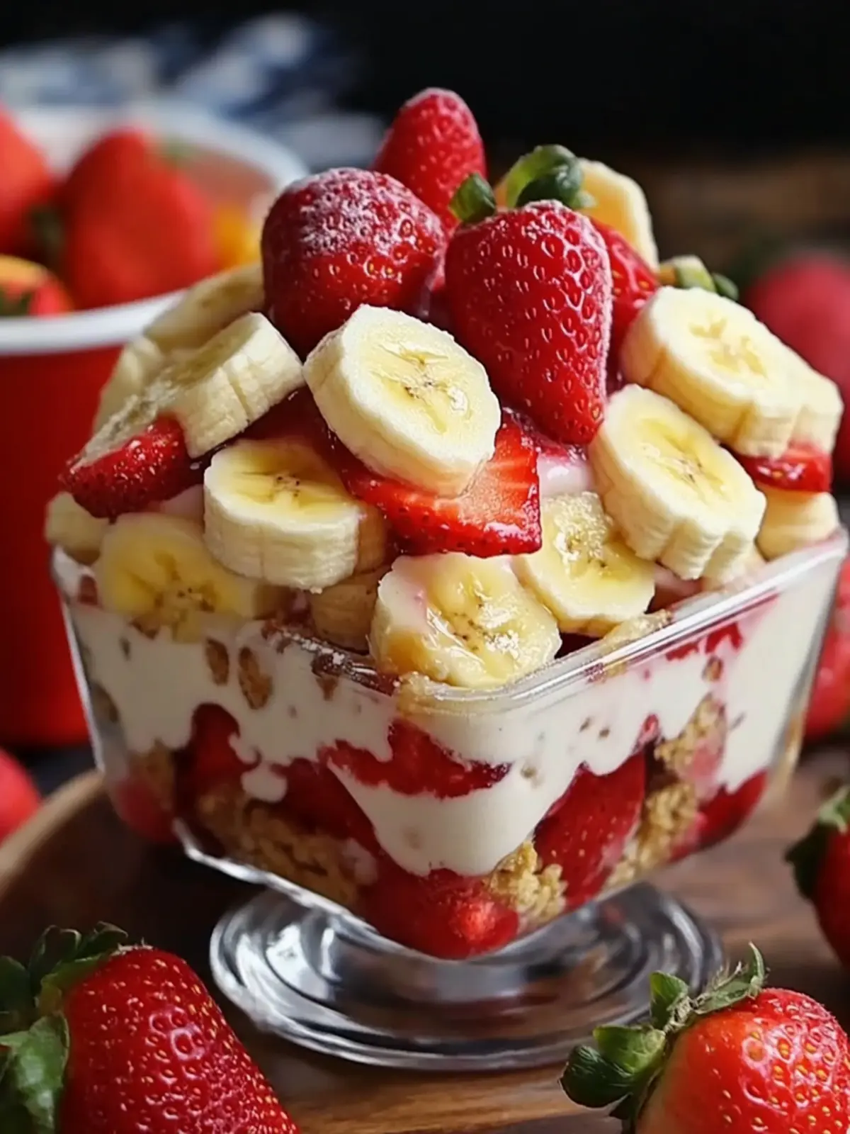 Strawberry Banana Pudding Dream: A No-Bake Delight You'll Love 3 Strawberry Banana Pudding Dream