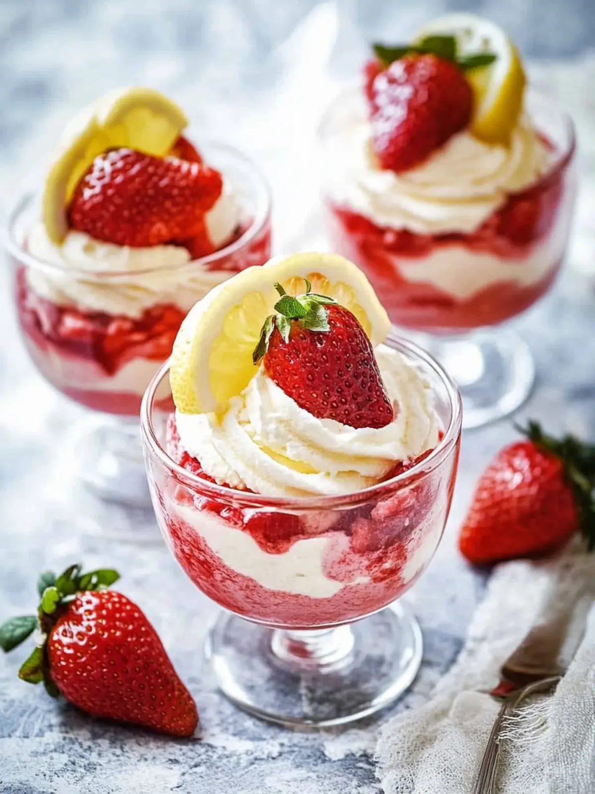 Delightful Strawberry Lemon Mascarpone Mousse Recipe 3 Strawberry Lemon Mascarpone Mousse