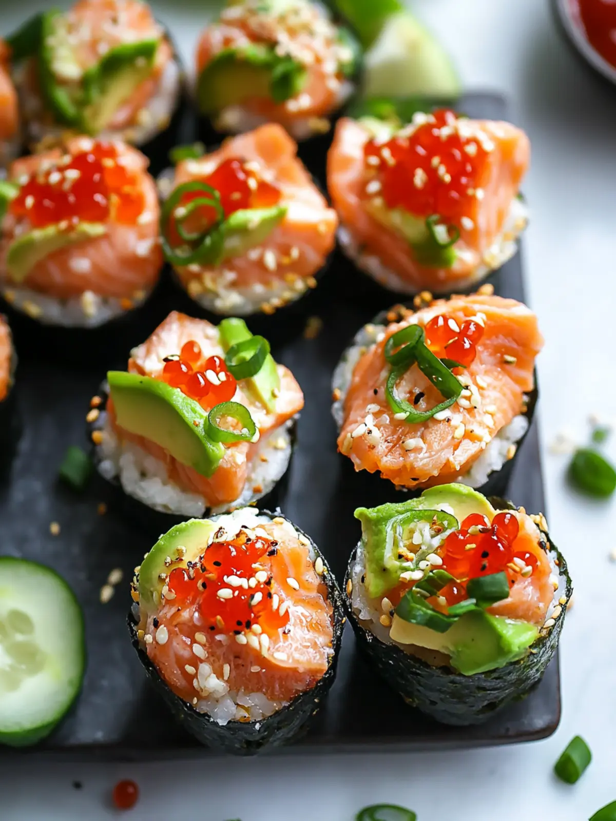Zesty Spicy Salmon Sushi Cups Perfect for Your Next Snack Attack 3 Spicy Salmon Sushi Cups