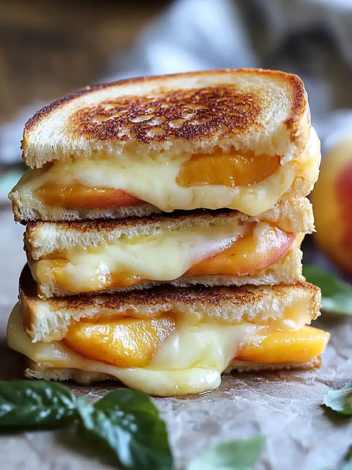 Mouthwatering Peach & Brie Grilled Cheese You'll Love! 5 Mouthwatering Peach & Brie Grilled Cheese