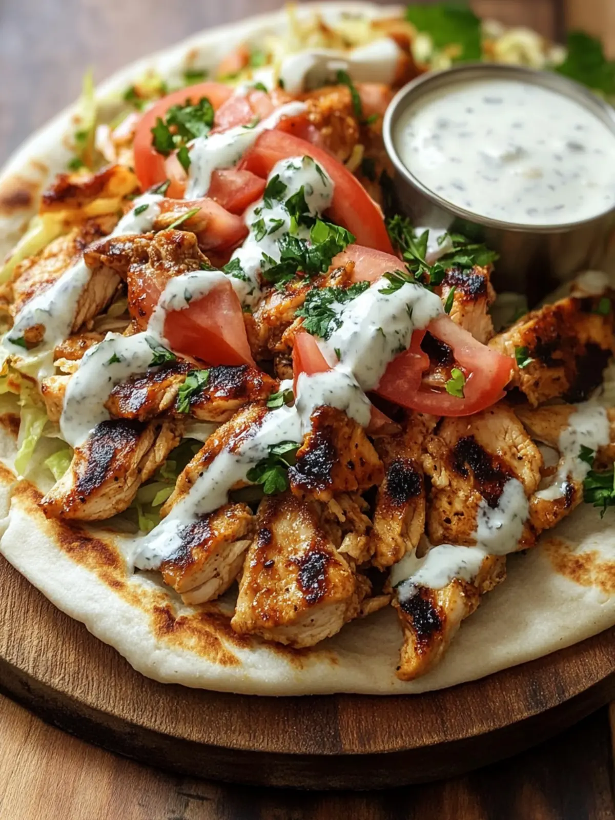 Savory Chicken Shawarma with Creamy Garlic Sauce at Home 3 Chicken Shawarma with Creamy Garlic Sauce