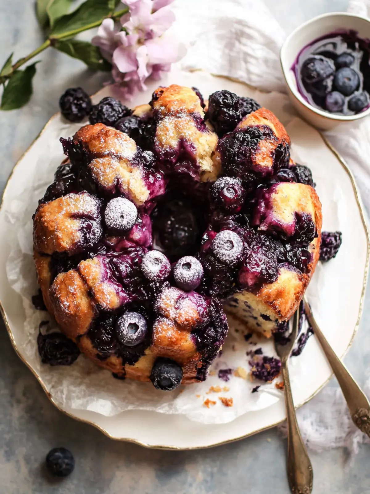 Irresistibly Easy Blueberry Monkey Bread Recipe Awaits You 4 Easy Blueberry Monkey Bread