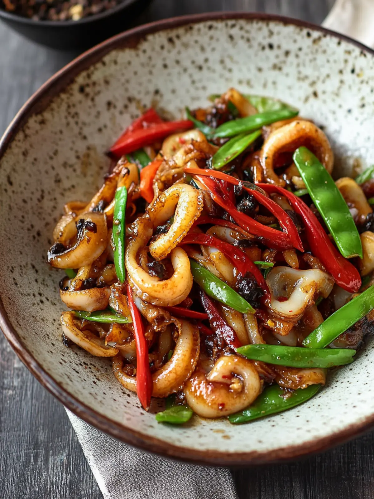 Stir-Fried Squid with Black Bean Sauce for a Flavor Explosion 5 Stir-Fried Squid with Black Bean Sauce