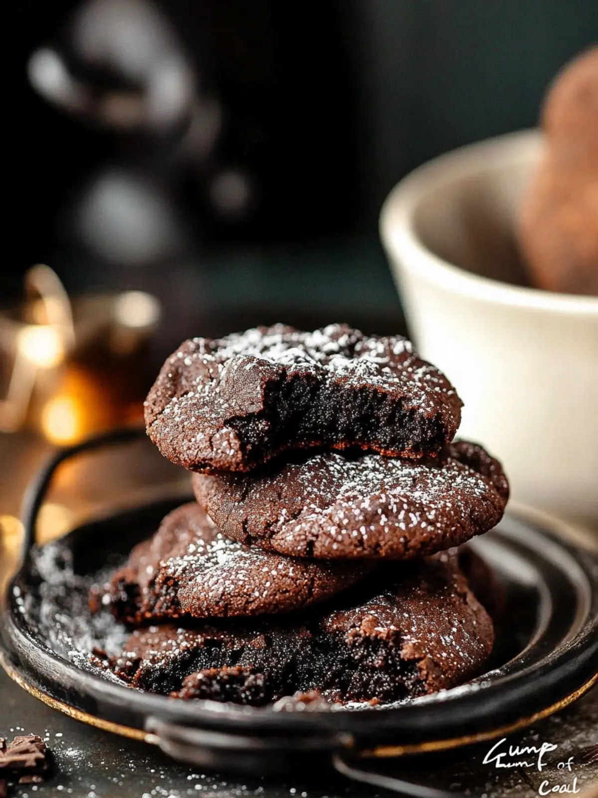 Lump of Coal Bittersweet Chocolate Cookies That Delight 2 “Lump of Coal” Bittersweet Chocolate Cookies