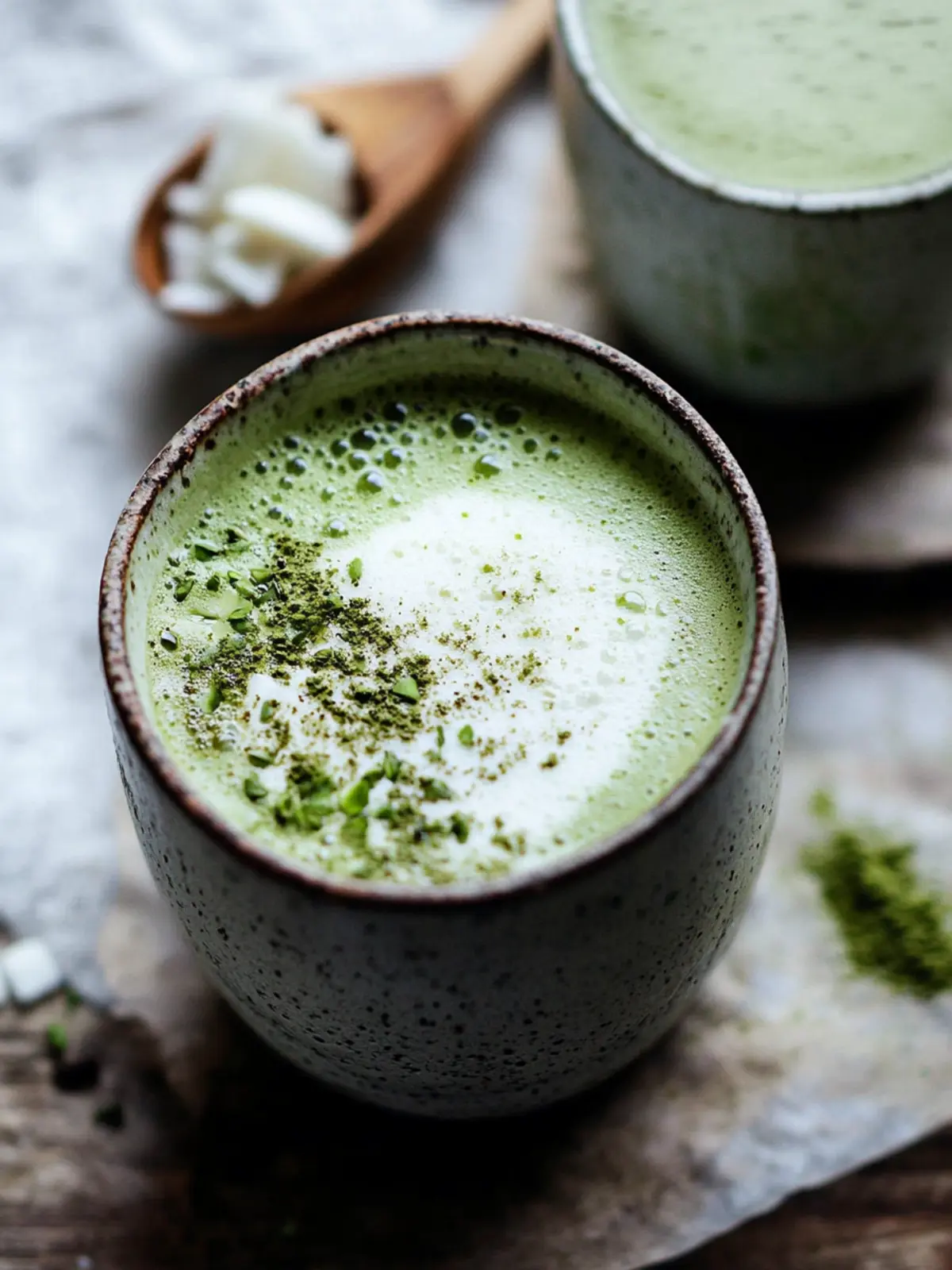 Vegan Coconut Almond Matcha Latte for Cozy Mornings 4 Vegan Coconut Almond Matcha Latte