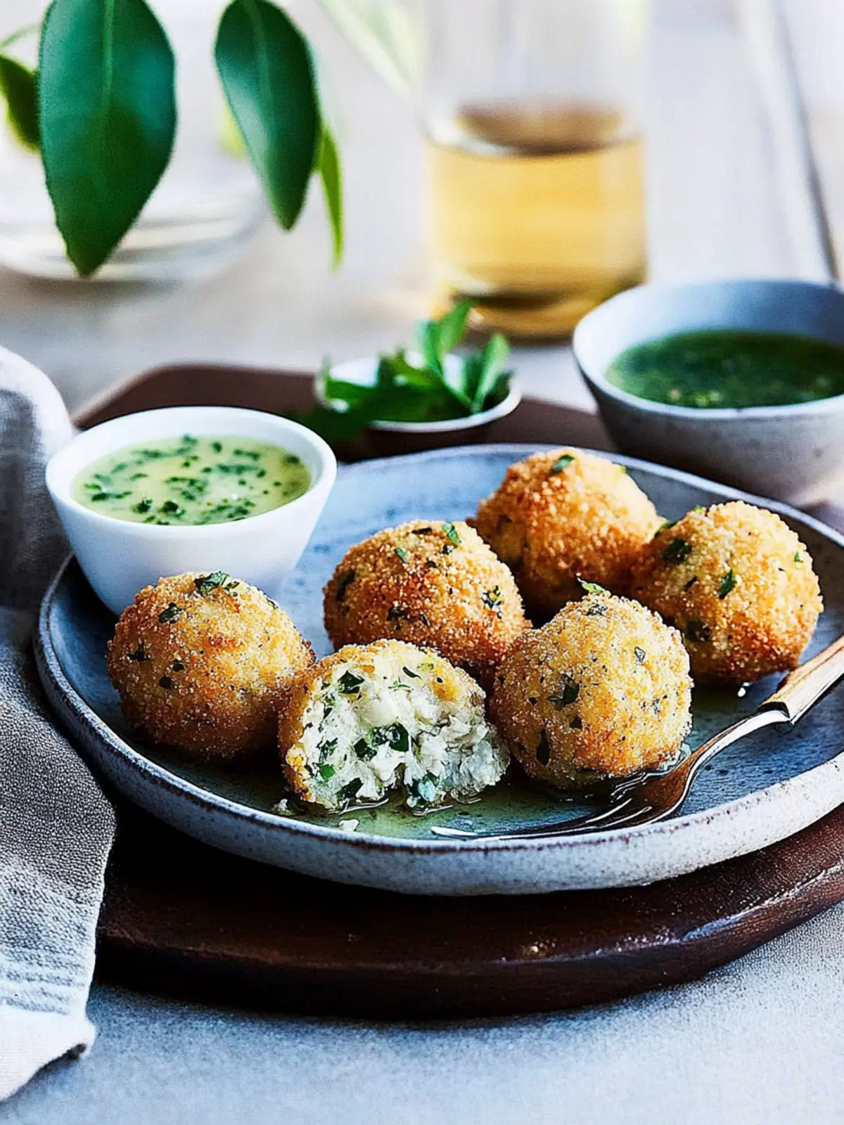 Irresistible Chicken Kiev Balls with Tarragon-Garlic Butter 2 Chicken Kiev balls with tarragon-garlic butter