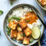 Coconut Crusted Tofu with Habanero Pineapple Magic 4 Coconut Crusted Tofu with Habanero Pineapple Sauce and Ginger Coconut Rice