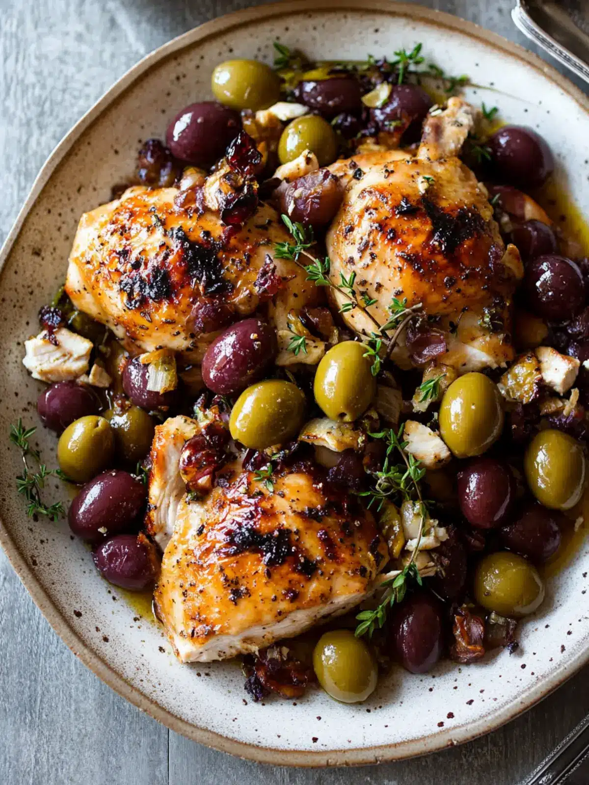 Savory Pan-Roasted Chicken with Grapes & Olives Delight 2 Pan-Roasted Chicken with Grapes & Olives