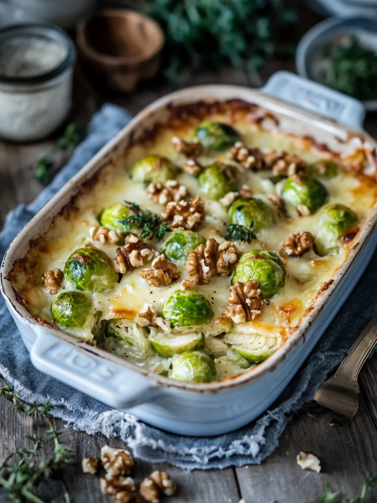 Creamy Brussels Sprout Gratin with Walnuts for Ultimate Comfort 3 Creamy brussels sprout gratin with walnuts
