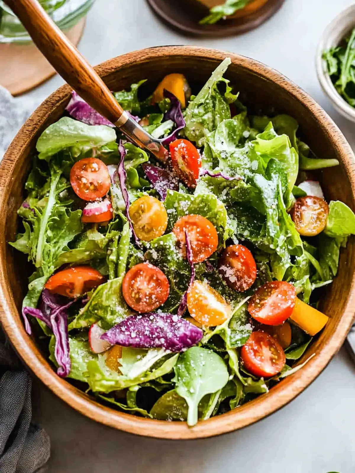 Everyday House Salad with Zesty Homemade Vinaigrette 2 Everyday House Salad