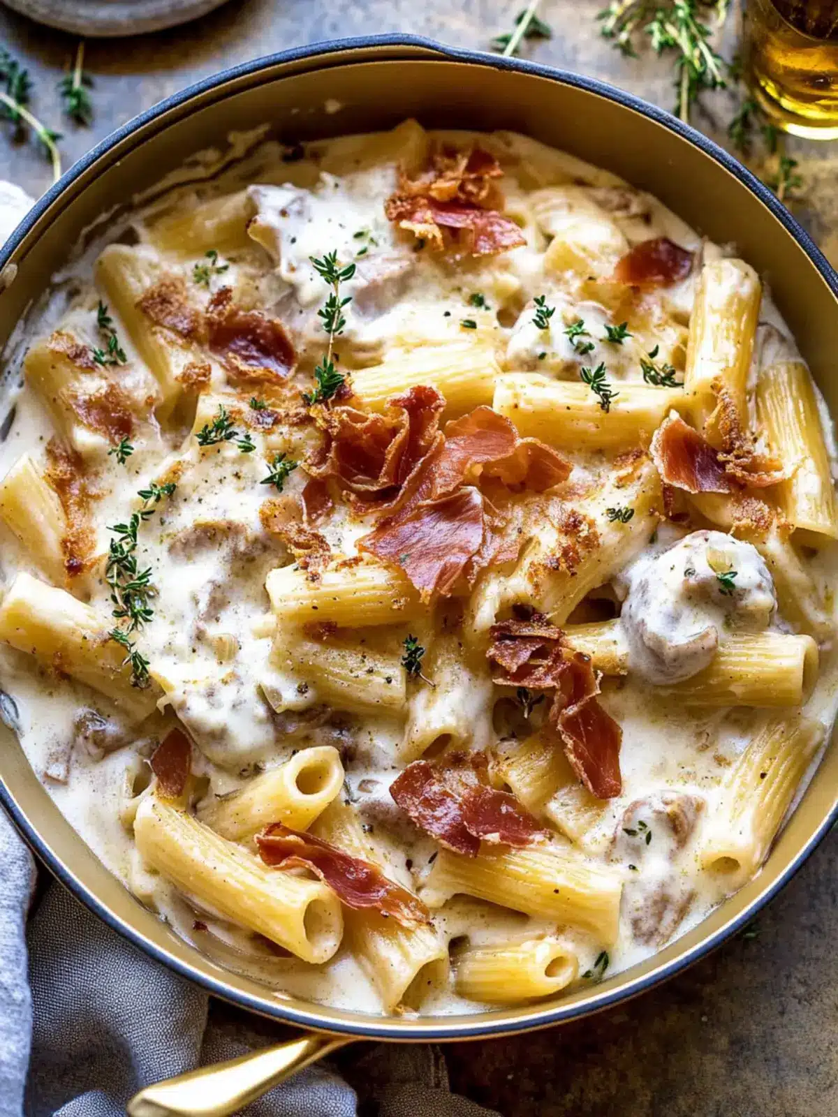 One Pot French Onion Pasta with Crispy Prosciutto Delight 3 One Pot French Onion Pasta with Crispy Prosciutto