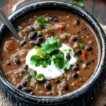 Soul-Warming Black Bean Soup with Flavorful Bacon Twist 7 Black Bean Soup