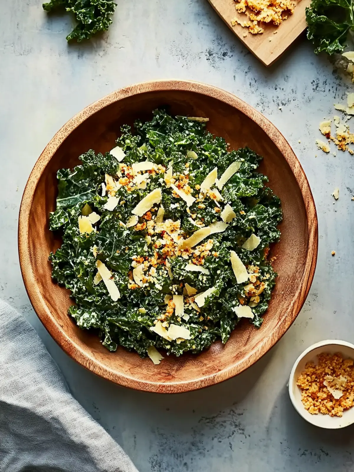 Chopped Kale Salad with Toasted Breadcrumbs for Fresh Flavor 3 Chopped Kale Salad with Toasted Breadcrumbs