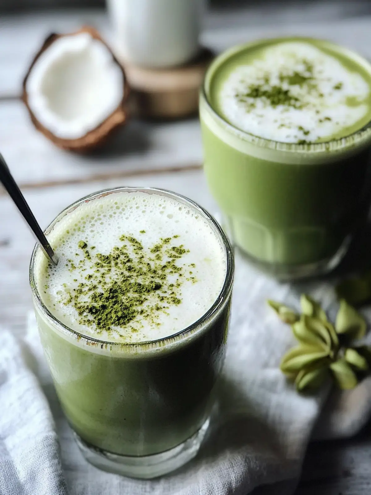Vegan Coconut Almond Matcha Latte for Cozy Mornings 5 Vegan Coconut Almond Matcha Latte