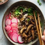 Miso Mushroom Rice Bowl with Pickled Radishes for a Flavor Boost 9 Miso Mushroom Rice Bowl with Pickled Radishes