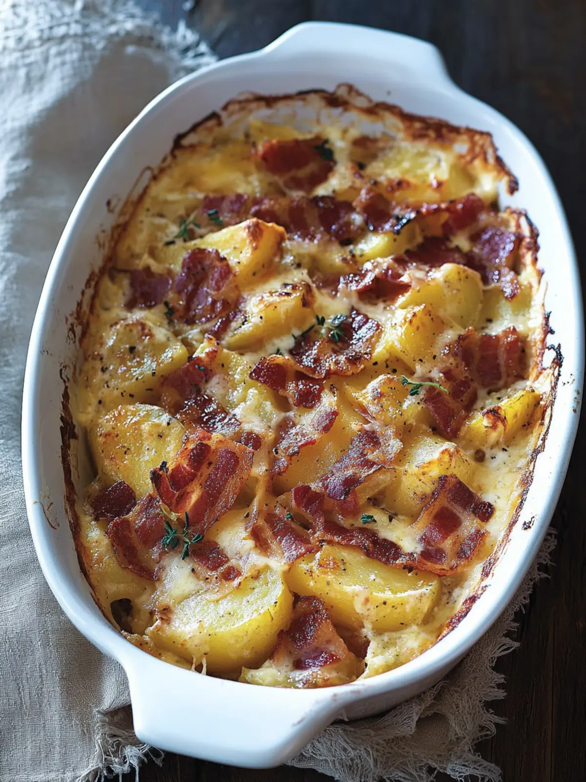 Comforting French Bacon, Potato, and Reblochon Casserole 3 French Bacon, Potato, and Reblochon Casserole