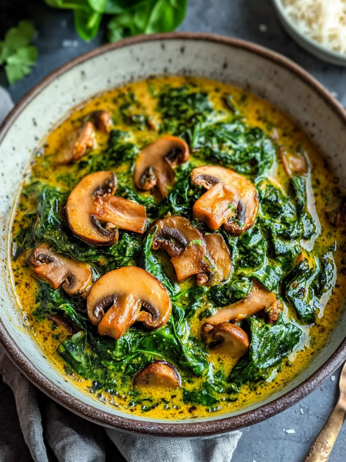 Delicious Spinach and Mushroom Curry for Cozy Nights 2 Spinach and Mushroom Curry