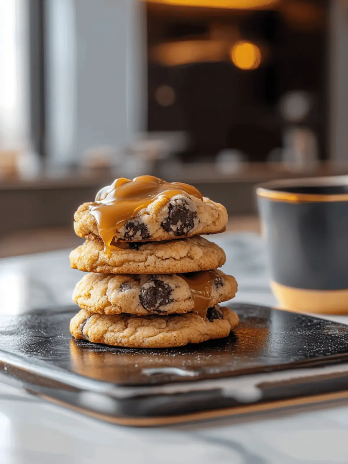 Irresistible Caramel Stuffed NYC Cookies You’ll Crave! 3 Caramel Stuffed NYC Cookies