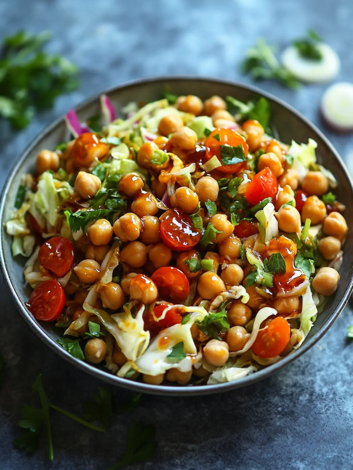 Spicy Glazed Chickpea Napa Cabbage Salad That's Pure Bliss 4 Spicy Glazed Chickpea Napa Cabbage Salad