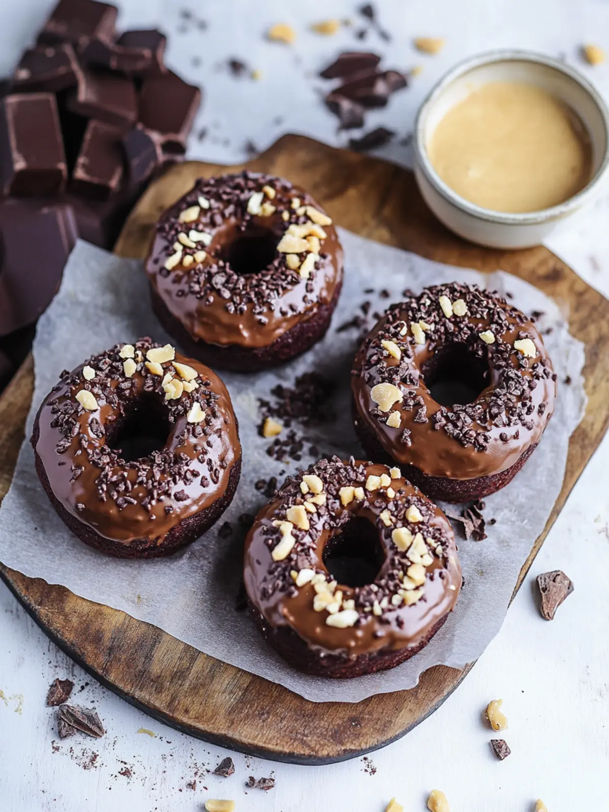 Irresistible Chocolate Tahini Doughnuts You’ll Love to Make 5 Chocolate Tahini Doughnuts