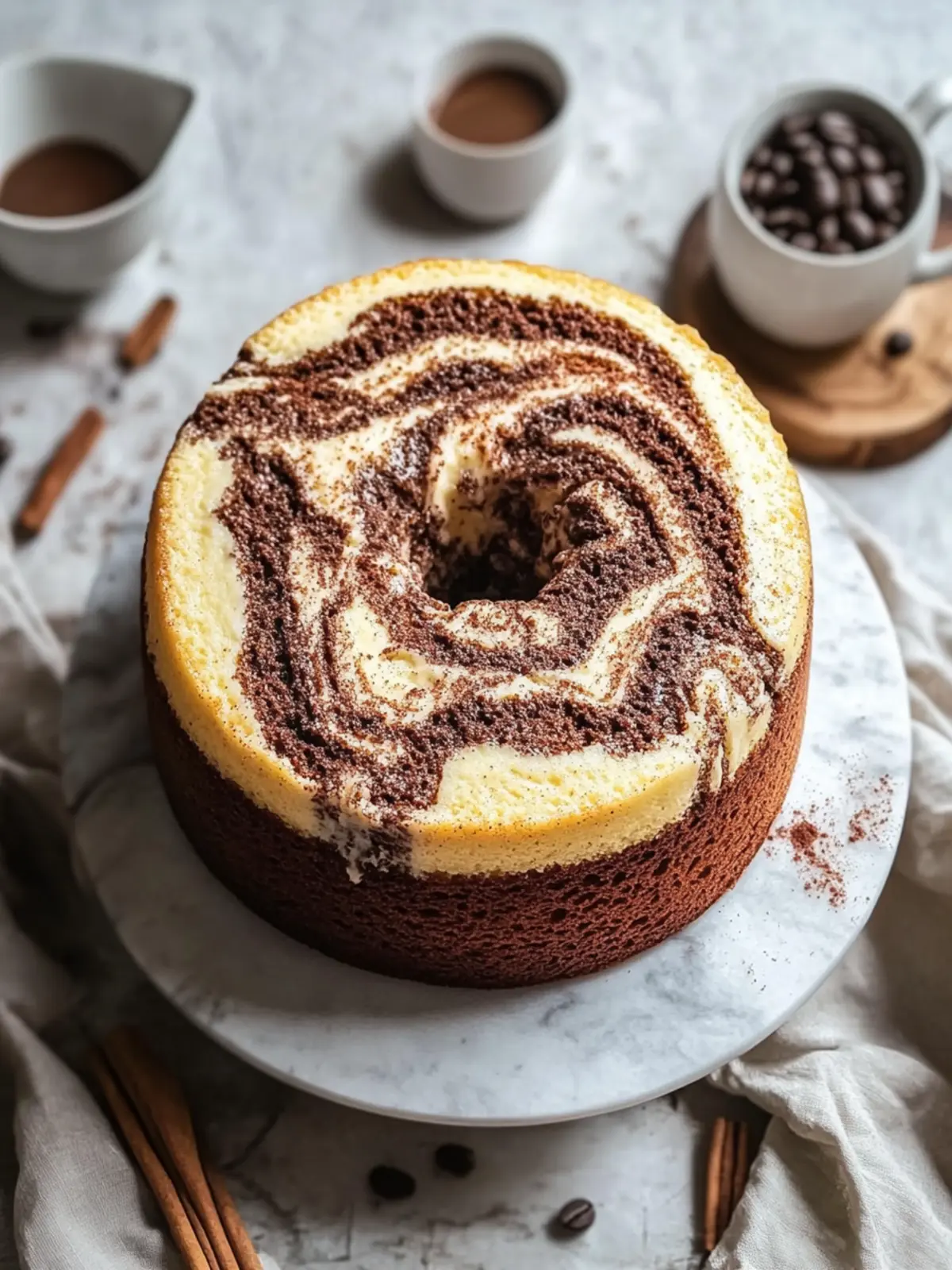 Warm Coffee Cinnamon Marble Cake: A Slice of Pure Comfort 2 Warm Coffee Cinnamon Marble Cake