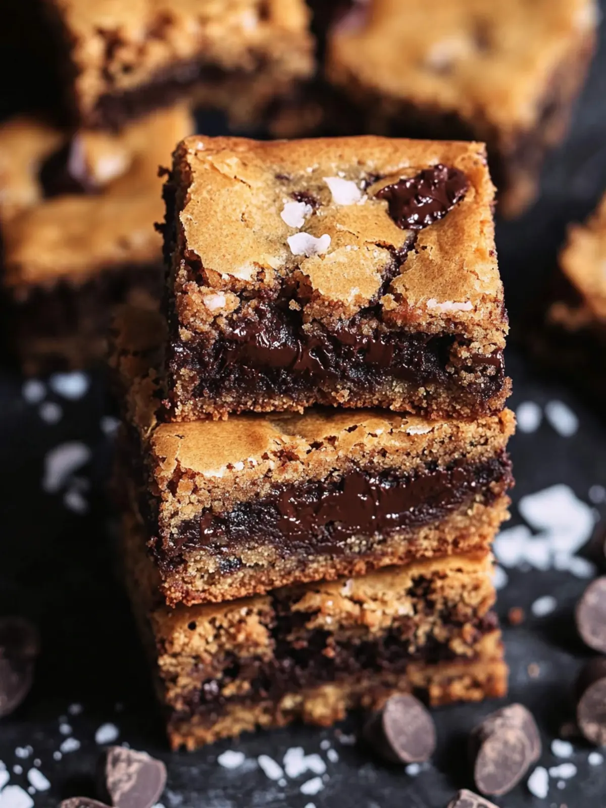 Irresistible Salted Espresso Chocolate Chunk Blondies Recipe 3 Salted Espresso Chocolate Chunk Blondies