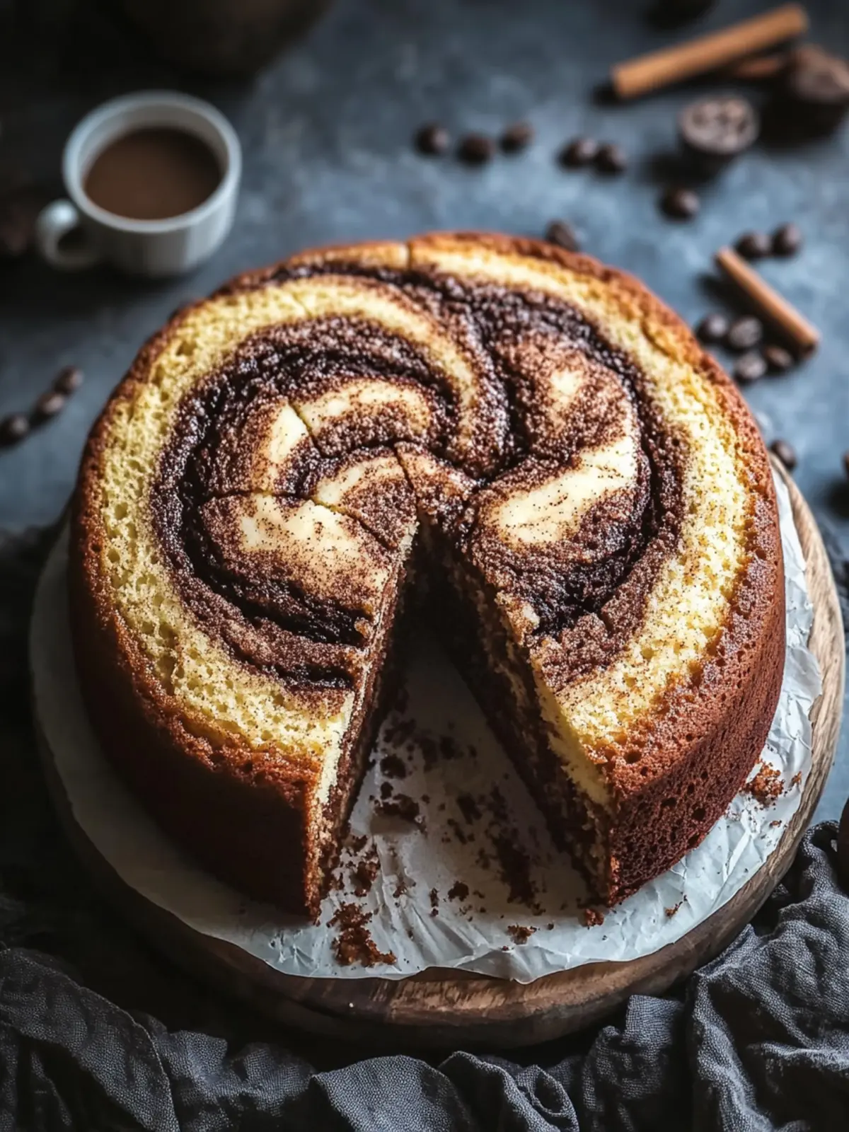 Warm Coffee Cinnamon Marble Cake: A Slice of Pure Comfort 3 Warm Coffee Cinnamon Marble Cake