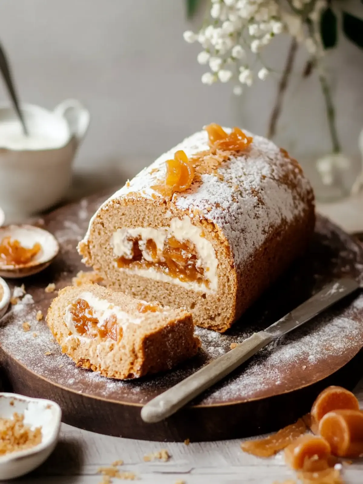 Delicious Ginger Spice Swiss Roll for a Sweet Cozy Treat 5 Ginger Spice Swiss Roll