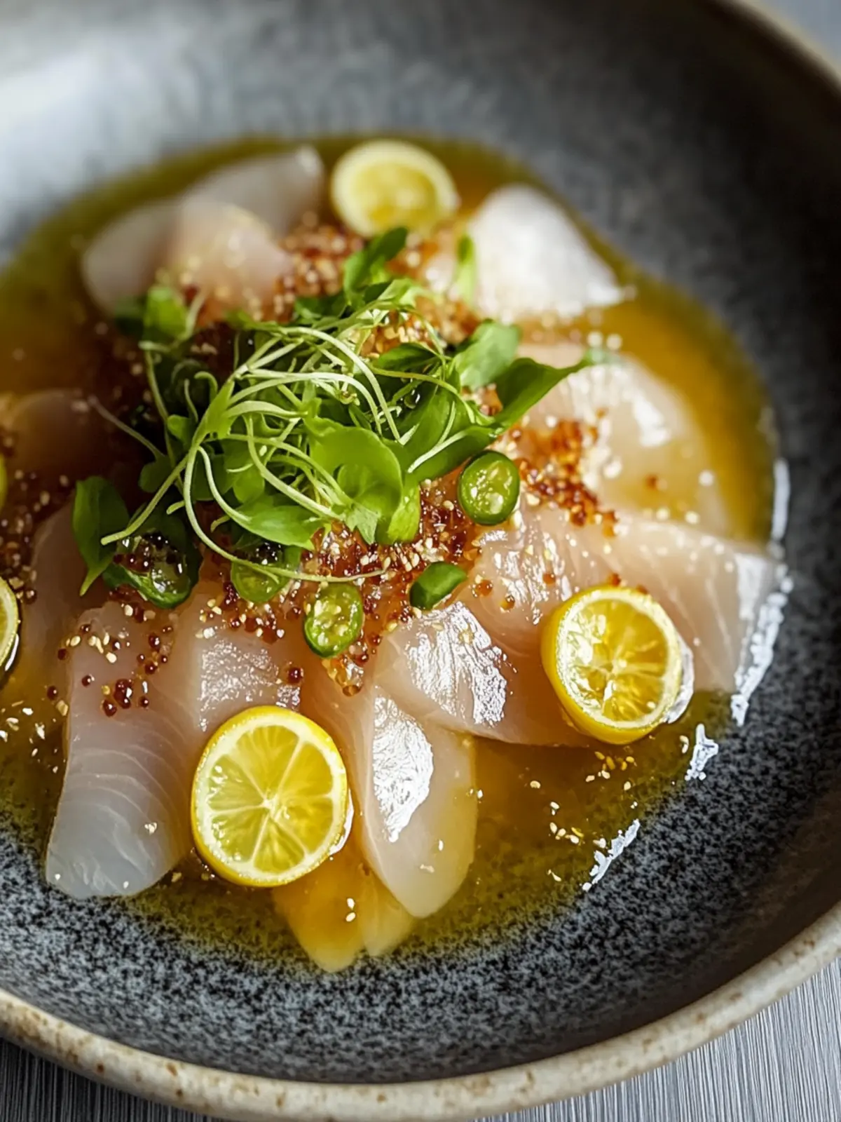 Hamachi Crudo with Yuzu Ponzu Sauce: A Fresh Flavor Adventure 5 Hamachi Crudo with Yuzu Ponzu Sauce