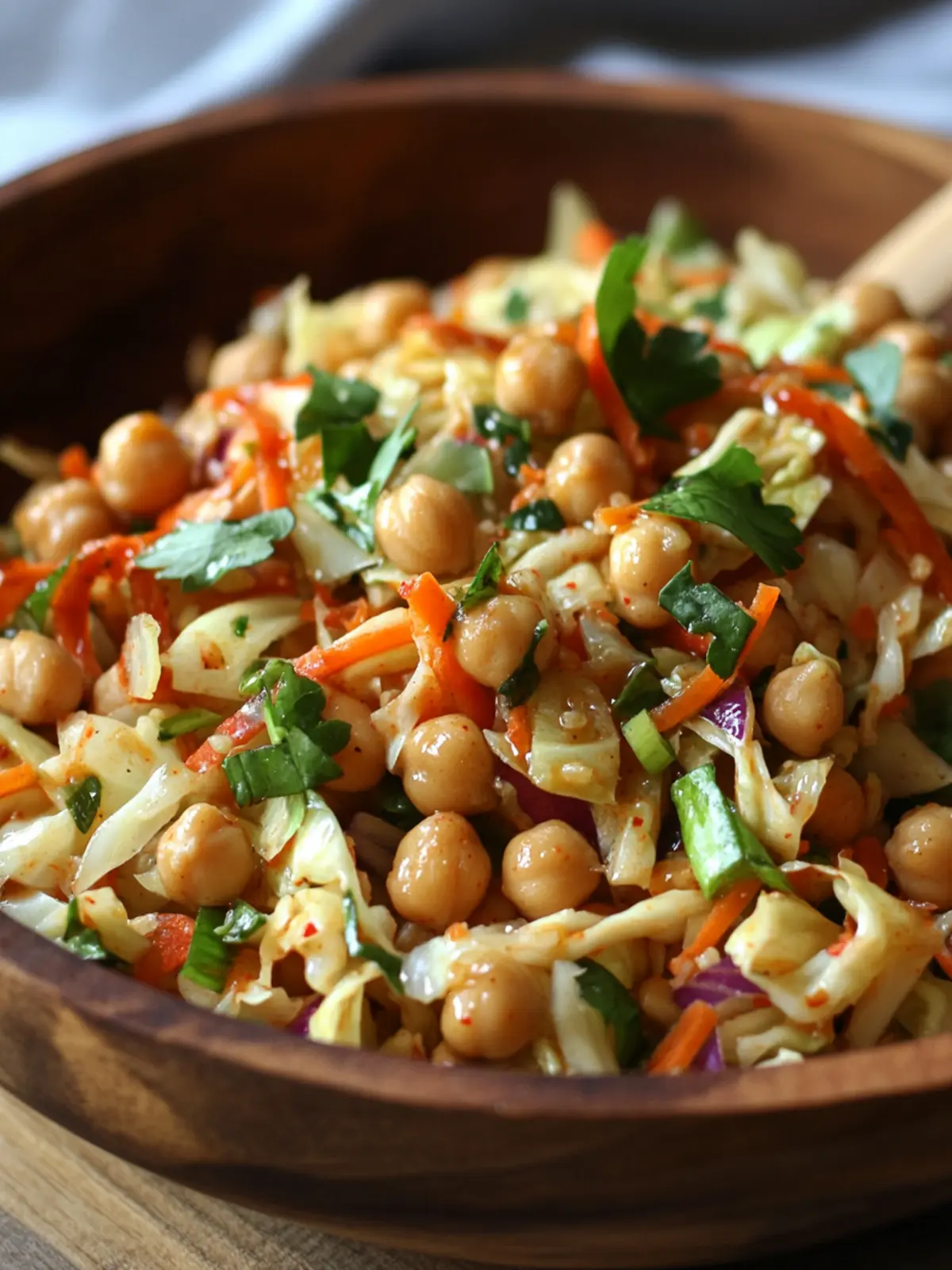 Spicy Glazed Chickpea Napa Cabbage Salad That's Pure Bliss 5 Spicy Glazed Chickpea Napa Cabbage Salad