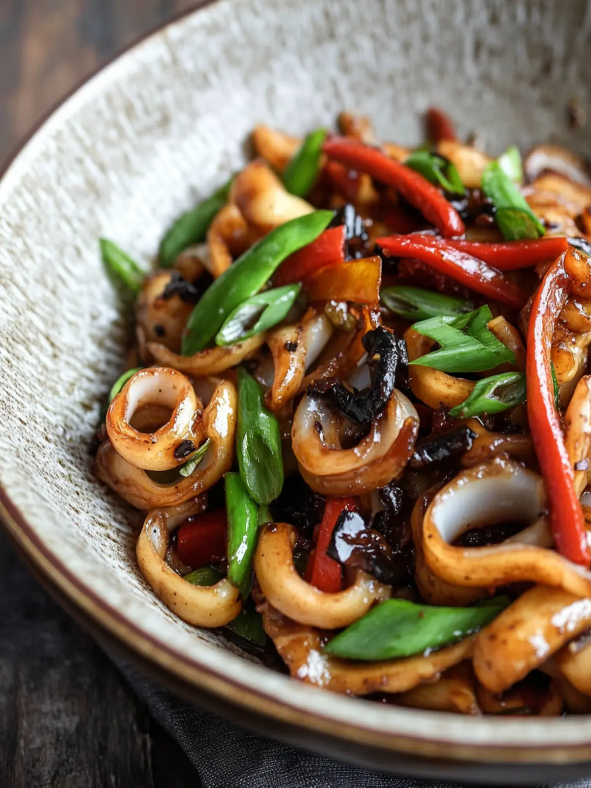 Stir-Fried Squid with Black Bean Sauce for a Flavor Explosion 3 Stir-Fried Squid with Black Bean Sauce