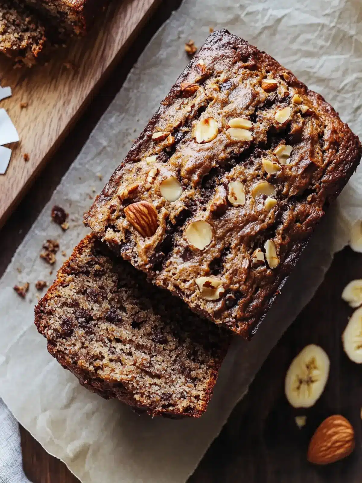 Delightful Chocolate Coconut Walnut Banana Bread Recipe 3 Chocolate Coconut Walnut Banana Bread