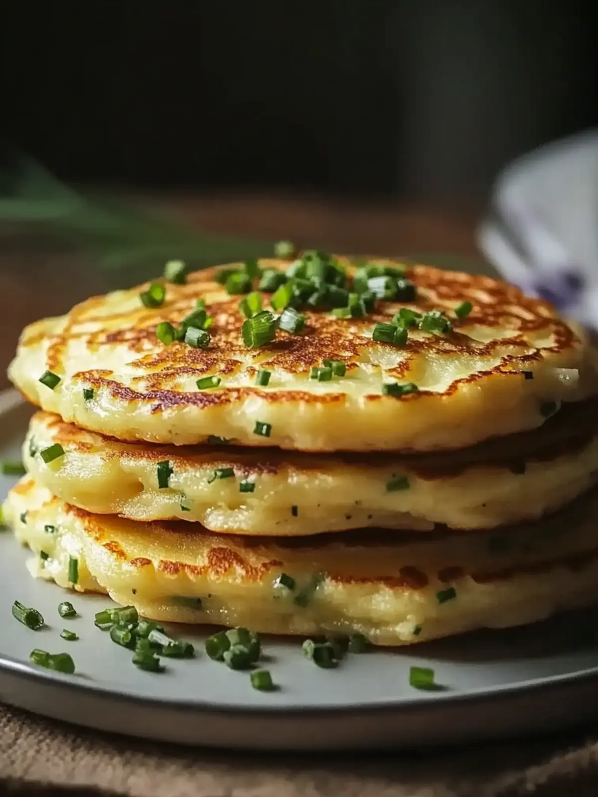 Cheese & Chive Pancakes: Simple, Savory Delights to Savor 4 Cheese & Chive Pancakes