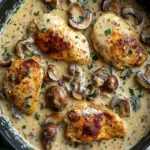 Creamy Mushroom Chicken with Spinach and Sun-Dried Tomatoes 7 Creamy Mushroom Chicken