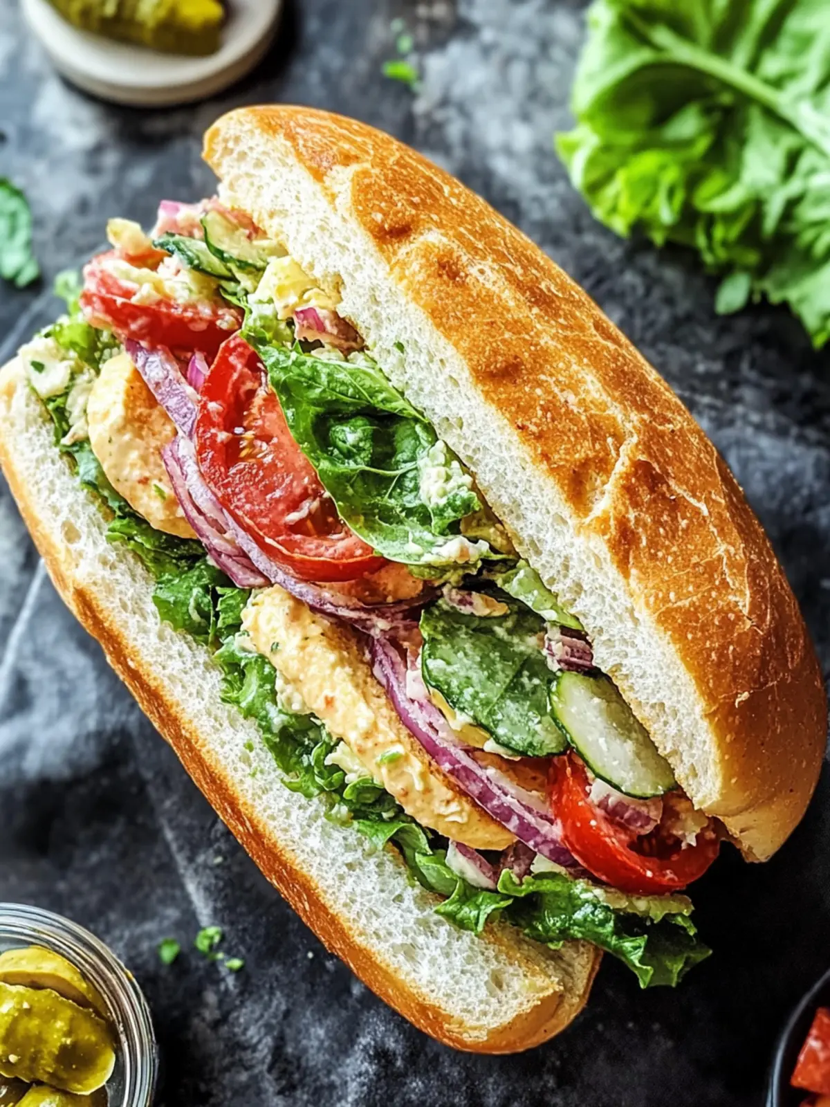 Savory Italian Grinder Salad Sandwich Your New Favorite Meal! 3 Savory Italian Grinder Salad Sandwich