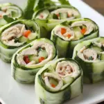 Turkey & Spinach Cucumber Roll Ups for a Refreshing Snack 1 Turkey & Spinach Cucumber Roll Ups