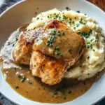 Savory Chicken and Garlic Gravy with Cheesy Mashed Potatoes Bliss 10 Chicken and Garlic Gravy with Cheesy Mashed Potatoes