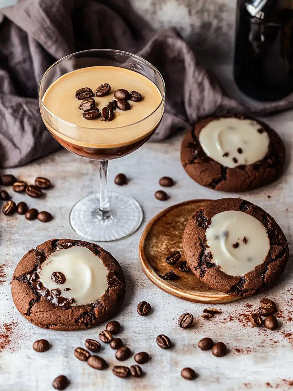 Espresso Martini Cookies: Indulge in a Creamy Coffee Bliss 2 Espresso Martini Cookies