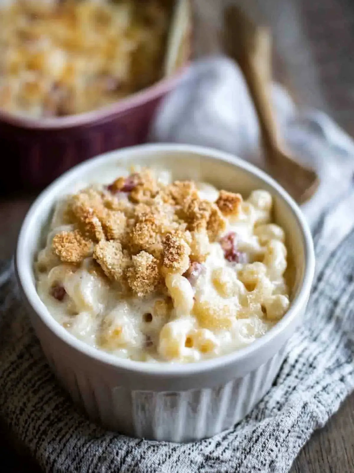 Creamy Brie Four Cheese Mac and Cheese with Buttery Ritz Crust 3 Creamy Brie Four Cheese Mac and Cheese with Buttery Ritz Crackers
