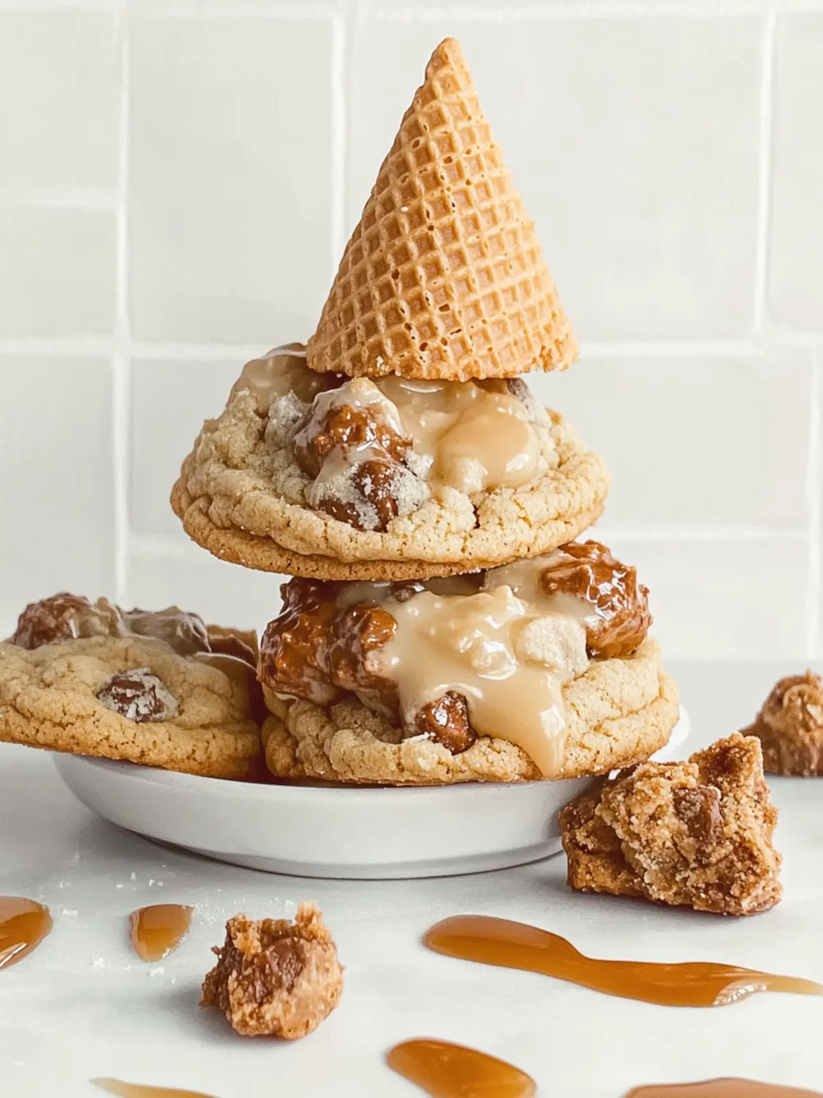 Caramel Cone Crunch Cookies That Will Leave You Craving More 5 Caramel Cone Crunch Cookies