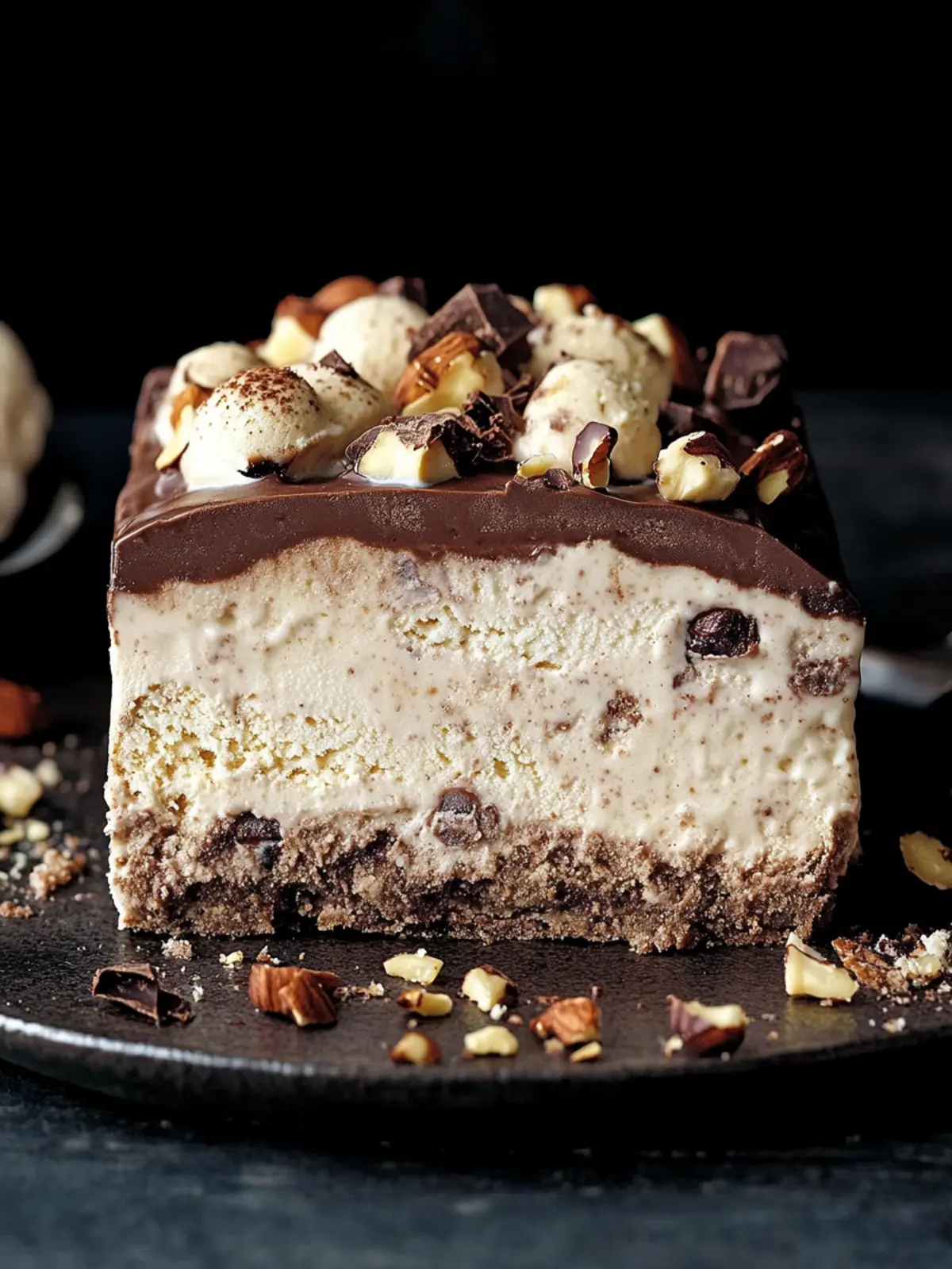 Decadent Hazelnut Chocolate Ice Cream Terrine Delight 2 Hazelnut chocolate ice cream terrine