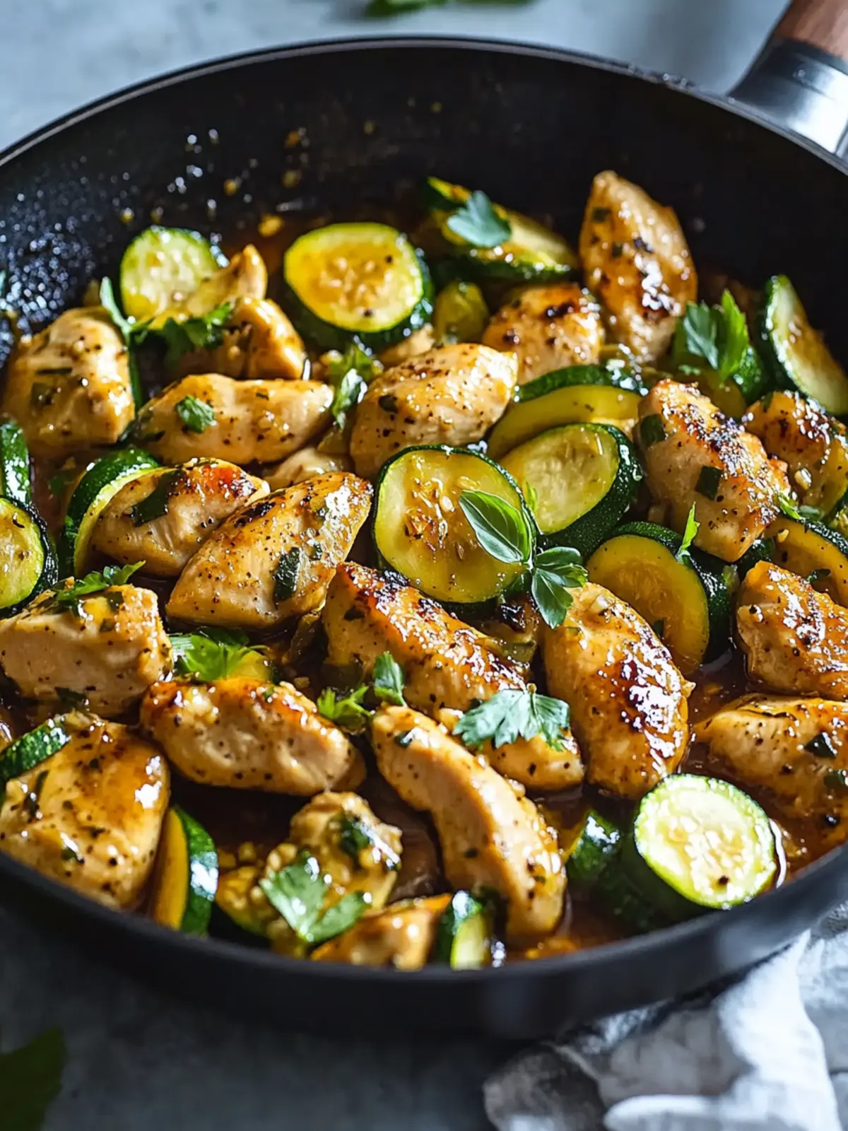 Savor This Honey Garlic Chicken and Zucchini Skillet Delight 2 Honey Garlic Chicken and Zucchini Skillet